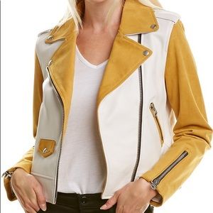 Mackage Baya Leather Moto Jacket size Small